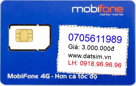sim điện thoại 0705611989