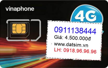 sim điện thoại 0911138444