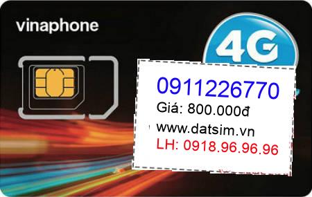 sim điện thoại 0911226770